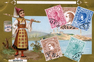 Serbian Postage Stamps, 1897